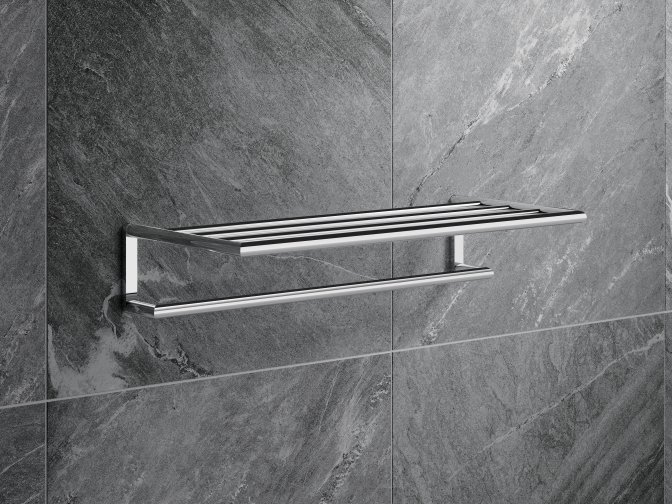 Chrome-plated shower tray