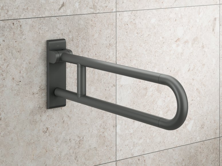 Folding support handle in grey